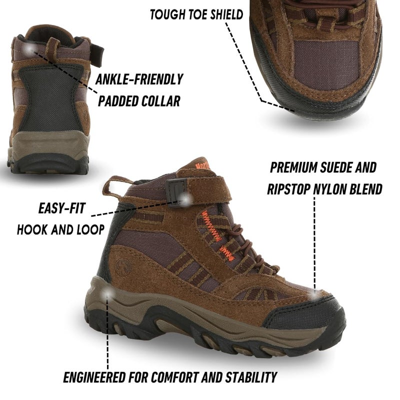 Northside Baby Rampart MID Hiking Boot, Medium Brown, 7 Medium US Toddler - Image 2